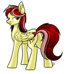 Size: 1024x1146 | Tagged: safe, artist:whitehershey, oc, oc only, oc:rose palette, pony, butt, female, mare, plot, simple background, solo, transparent background