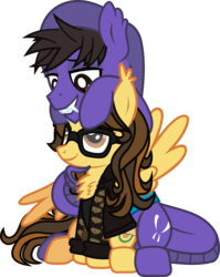 Size: 949x1195 | Tagged: safe, artist:lightningbolt, derpibooru exclusive, hybrid, original species, pegasus, pony, snake pony, g4, .svg available, chest fluff, clandestine industries, clothes, cobra starship, ear fluff, eyelashes, fangs, from behind, gabe saporta, gay, glasses, hood, hoodie, lidded eyes, long mane, looking at each other, male, messy mane, ponified, prehensile tail, scales, shipping, shirt, show accurate, simple background, sitting, stallion, svg, t-shirt, the academy is..., tongue out, transparent background, trap, undershirt, vector, william beckett, wings