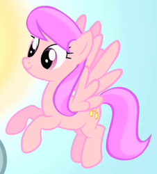 Size: 239x264 | Tagged: safe, screencap, fuchsia berry, pegasus, pony, g4, look before you sleep, background pony, cropped, female, flying, mare, recolor, smiling, solo