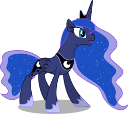 Size: 5000x4465 | Tagged: safe, artist:dashiesparkle, princess luna, alicorn, pony, g4, luna eclipsed, season 2, .svg available, absurd resolution, ethereal mane, female, mare, simple background, solo, starry mane, transparent background, vector