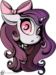 Size: 441x590 | Tagged: safe, artist:obscuredragone, oc, oc:violin melody, pony, unicorn, big eyes, bow, choker, comic, curly hair, cute, cuteness overload, elegant, face, fancy, female, floppy ears, flower, hair bow, magic, mane, manga, manga style, mare, open mouth, pink eyes, pink ribbon, purple, purple mane, ribbon, rose, sensual, simple background, solo, transparent background, white, white rose