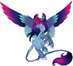 Size: 1024x927 | Tagged: safe, artist:absolitedisaster08, oc, oc only, oc:neon hue, alicorn, pony, colored wings, female, mare, simple background, solo, transparent background