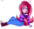 Size: 2000x1700 | Tagged: safe, artist:crazautiz, oc, oc only, oc:contralto, equestria girls, g4, clothes, converse, equestria girls-ified, gem, lidded eyes, looking at you, pants, shoes, simple background, siren gem, solo, transparent background