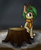 Size: 1024x1259 | Tagged: safe, artist:deerdraw, oc, oc only, oc:pisty, deer, deer pony, original species, pony, pony town, angry, antlers, black background, clothes, female, log, scarf, simple background, sitting, snow, solo, tree stump, unamused