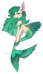 Size: 400x677 | Tagged: safe, artist:monogy, oc, oc only, seapony (g4), female, simple background, solo, transparent background, watermark
