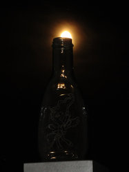 Size: 774x1033 | Tagged: safe, artist:malte279, princess luna, g4, bottle, craft, glass engraving, moon