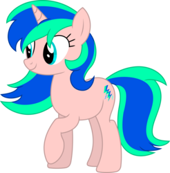 Size: 3960x4022 | Tagged: safe, artist:melodismol, oc, oc only, oc:electric mist, pony, unicorn, inkscape, raised hoof, simple background, solo, transparent background, vector