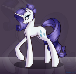 Size: 1977x1932 | Tagged: safe, artist:kirasunnight, rarity, pony, unicorn, g4, alternate hairstyle, cutie mark, female, mare, solo, zoom layer