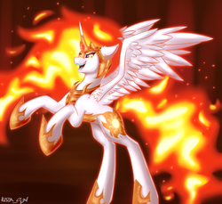 Size: 1992x1824 | Tagged: dead source, safe, artist:kirasunnight, daybreaker, alicorn, pony, g4, armor, female, mare, solo