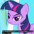 Size: 501x501 | Tagged: safe, edit, edited screencap, screencap, twilight sparkle, pony, unicorn, friendship is magic, g4, season 1, caption win, cropped, dialogue, fake, female, frown, grumpy, grumpy twilight, image macro, lidded eyes, meme, reaction image, solo, text, thereportoftheweek, unicorn twilight, youtube caption