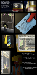 Size: 3000x6000 | Tagged: safe, artist:subway777, oc, oc:mollydv, oc:tatra, anthro, anthro oc, comic, female, lesbian, lyrics, money, night, poem, romantic, russia, snow, snowfall, storm, text, ticket, train, tram