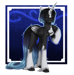 Size: 3464x3541 | Tagged: safe, artist:ggchristian, oc, oc only, oc:perseus, alicorn, pony, eyes closed, female, high res, mare, solo, unshorn fetlocks