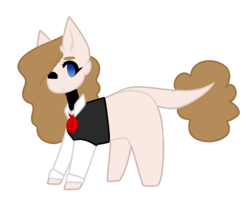 Size: 2497x1992 | Tagged: safe, artist:umiimou, oc, oc only, oc:snake, earth pony, pony, clothes, female, mare, necktie, one eye closed, shirt, simple background, solo, transparent background, vest