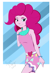 Size: 2480x3508 | Tagged: safe, artist:sundaw, pinkie pie, equestria girls, g4, my little pony equestria girls: legend of everfree, camp fashion show outfit, clothes, dress, female, high res, solo