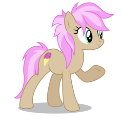 Size: 5200x5000 | Tagged: safe, artist:dragonchaser123, strawberry scoop, earth pony, pony, g4, school daze, absurd resolution, background pony, female, friendship student, mare, raised hoof, simple background, solo, transparent background, vector