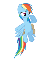 Size: 1384x1874 | Tagged: safe, rainbow dash, pegasus, pony, g4, games ponies play, female, mare, saddle bag, simple background, solo, transparent background, vector