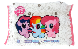 Size: 1000x633 | Tagged: safe, pinkie pie, rainbow dash, twilight sparkle, alicorn, pony, g4, baby wipes, playskool friends, simple background, transparent background, twilight sparkle (alicorn)