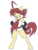 Size: 3024x4032 | Tagged: safe, artist:steelsoul, earth pony, pony, adell, ahoge, bipedal, clothes, disgaea, disgaea 2, fangs, gloves, male, necktie, ponified, raised hoof, simple background, solo, transparent background