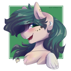 Size: 3000x3000 | Tagged: safe, artist:skylacuna, oc, oc only, pegasus, pony, bust, colored wings, female, high res, mare, portrait, simple background, solo, transparent background
