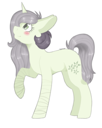 Size: 1200x1500 | Tagged: safe, artist:adostume, oc, oc only, pony, unicorn, blushing, simple background, smiling, solo, transparent background