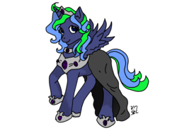 Size: 1200x900 | Tagged: artist needed, safe, oc, oc only, oc:star gazer, alicorn, pony, alicorn oc, cloak, clothes, female, mare, simple background, solo, transparent background