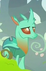 Size: 191x293 | Tagged: safe, screencap, cornicle, changedling, changeling, g4, school daze, background changeling, cropped, solo