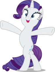 Size: 3028x4000 | Tagged: safe, artist:dashiesparkle, rarity, pony, unicorn, fake it 'til you make it, g4, .svg available, belly, bipedal, female, mare, pose, simple background, solo, transparent background, vector
