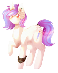 Size: 1871x2335 | Tagged: safe, artist:twinkepaint, oc, oc only, oc:drawing heart, pony, unicorn, female, mare, simple background, solo, transparent background