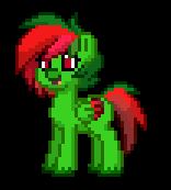Size: 156x173 | Tagged: safe, oc, oc only, oc:watermelon limeade, pony, pony town, black background, simple background, solo