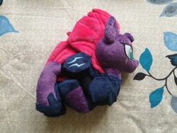 Size: 4160x3120 | Tagged: safe, artist:doctorkoda, tempest shadow, pony, g4, my little pony: the movie, funny, irl, photo, plushie, solo, toy