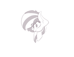 Size: 1300x1000 | Tagged: safe, artist:claudearts, oc, oc only, oc:bibbo, pony, bust, cute, disembodied head, female, freckles, mare, simple background, sketch, solo, white background