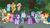 Size: 1280x720 | Tagged: safe, screencap, applejack, flash magnus, fluttershy, meadowbrook, mistmane, pinkie pie, rainbow dash, rarity, rockhoof, somnambula, spike, star swirl the bearded, starlight glimmer, sunburst, twilight sparkle, alicorn, dragon, pony, g4, my little pony: friendship is magic, shadow play, angry, book, clothes, female, ground, hat, healer's mask, helmet, male, mane seven, mane six, mare, mask, pillars of equestria, robe, rockhoof's shovel, shield, shovel, stallion, tree, twilight sparkle (alicorn)