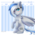 Size: 2000x2000 | Tagged: safe, artist:shimayaeiko, oc, oc only, oc:snowy skies, pegasus, pony, abstract background, chest fluff, commission, ear piercing, earring, high res, jewelry, piercing, solo