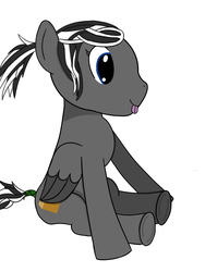 Size: 1500x2000 | Tagged: safe, artist:grimvaleart, oc, oc only, pegasus, pony, sitting, solo