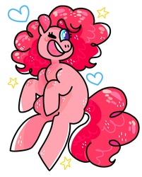 Size: 1280x1594 | Tagged: safe, artist:swineburst, pinkie pie, earth pony, pony, g4, cute, one eye closed, wink