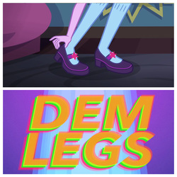 Size: 1936x1936 | Tagged: safe, edit, screencap, sci-twi, twilight sparkle, equestria girls, g4, monday blues, my little pony equestria girls: summertime shorts, leg focus, legs, pictures of legs, teen titans go