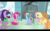 Size: 2560x1600 | Tagged: safe, screencap, applejack, fluttershy, pinkie pie, rainbow dash, spike, twilight sparkle, alicorn, earth pony, pegasus, pony, g4, my little pony: friendship is magic, newbie dash, animation error, female, hat, male, present, rainbow dash's house, suitcase, twilight sparkle (alicorn)