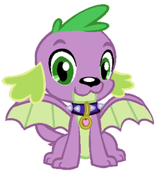 Size: 374x410 | Tagged: safe, artist:foreverbunkey123, spike, spike the regular dog, dog, equestria girls, g4, molt down, base used, male, simple background, solo, white background, winged dog, winged spike, wings