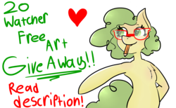 Size: 6500x4000 | Tagged: safe, artist:kiwiscribbles, oc, oc only, oc:kiwi scribbles, pony, commission, cute, free art, glasses, heart, heart eyes, pencil, simple background, solo, transparent background, wingding eyes