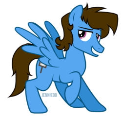 Size: 3140x3000 | Tagged: safe, artist:jennieoo, oc, oc only, oc:sky dive, pegasus, pony, g4, high res, male, show accurate, simple background, solo, transparent background, vector