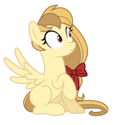 Size: 3988x4137 | Tagged: safe, artist:estories, oc, oc only, oc:alice goldenfeather, pegasus, pony, g4, absurd resolution, female, mare, simple background, sitting, solo, transparent background, vector