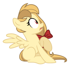 Size: 3833x3451 | Tagged: safe, artist:estories, oc, oc only, oc:alice goldenfeather, pegasus, pony, g4, cute, female, high res, mare, ocbetes, simple background, sitting, solo, transparent background, vector