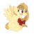 Size: 4337x4269 | Tagged: safe, artist:estories, oc, oc only, oc:alice goldenfeather, pegasus, pony, g4, absurd resolution, blushing, female, mare, simple background, sitting, solo, transparent background, vector