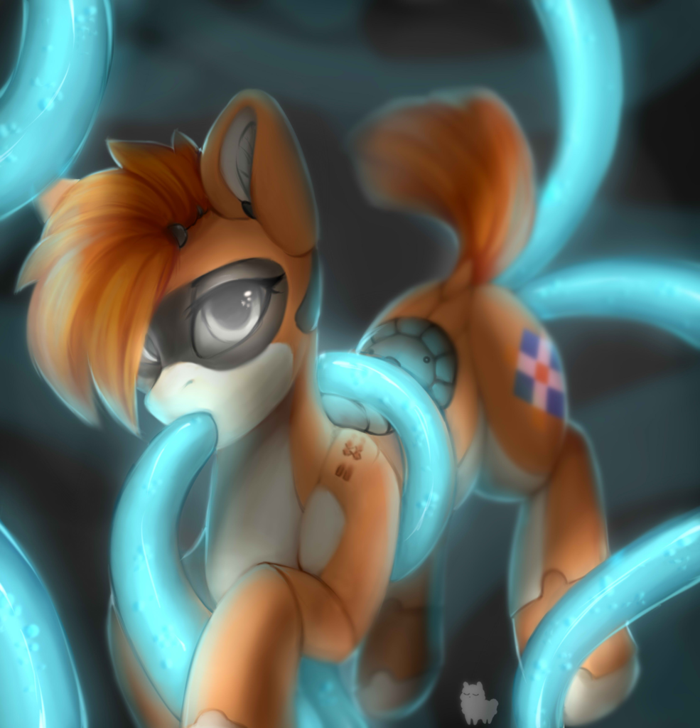 explicit, artist:alphadesu, oc, oc only, oc:kiva, pony, robot, robot pony, ...