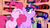 Size: 1280x720 | Tagged: safe, screencap, cloud kicker, derpy hooves, lightning bolt, lyra heartstrings, minuette, pinkie pie, twilight sparkle, white lightning, earth pony, pegasus, pony, unicorn, friendship is magic, g4, my little pony: friendship is magic, eyeroll, golden oaks library, scrunchy face, smiling, unicorn twilight