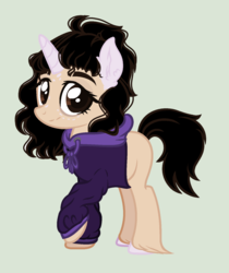 Size: 1336x1592 | Tagged: safe, artist:xxreddevil12xx, oc, oc only, oc:jessica amber, pony, unicorn, clothes, female, hoodie, mare, simple background, solo