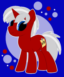 Size: 591x715 | Tagged: safe, artist:thehaywaiianhorse, oc, oc only, oc:blank check, pony, unicorn, male, solo, stallion