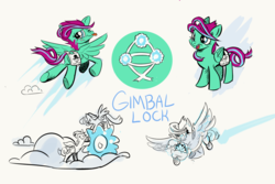 Size: 1024x683 | Tagged: safe, artist:lytlethelemur, oc, oc only, oc:gimbal lock, pegasus, pony, roleplaying is magic, solo