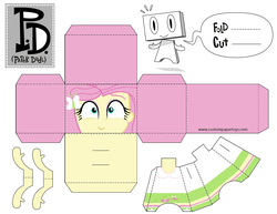 Size: 1135x877 | Tagged: safe, artist:grapefruitface1, fluttershy, equestria girls, g4, craft, female, paper dude, papercraft, solo