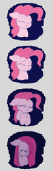 Size: 1500x4800 | Tagged: safe, artist:heir-of-rick, pinkie pie, earth pony, pony, g4, :t, bust, comic, crying, cute, diapinkes, eyes closed, female, floppy ears, frown, happy, lip bite, mare, mood whiplash, pinkamena diane pie, sad, simple background, smiling, solo, white background